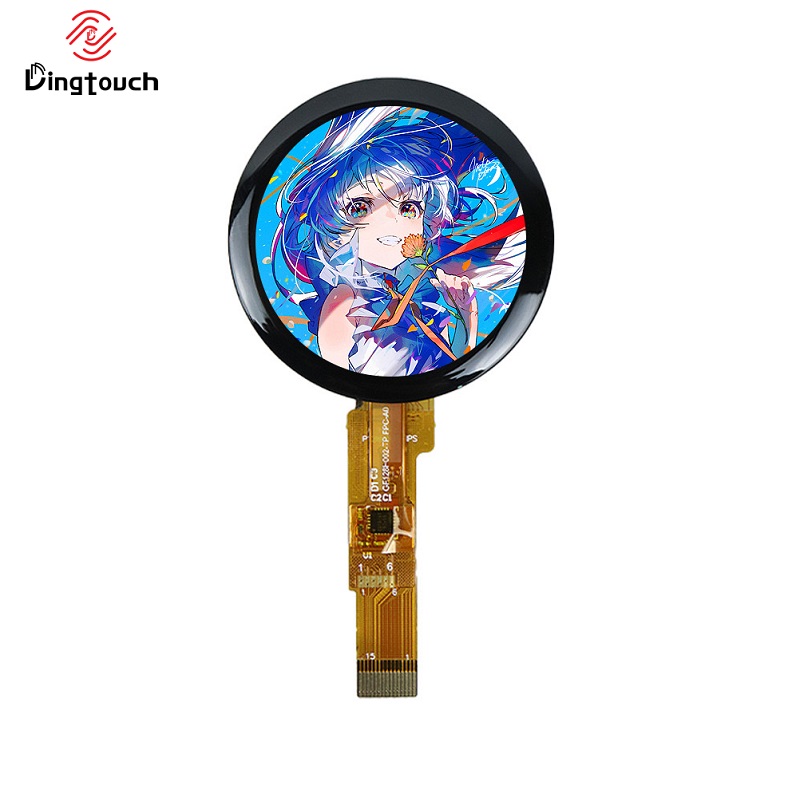 1.28 inch 240*240 dots resolution capacitive touch screen display 