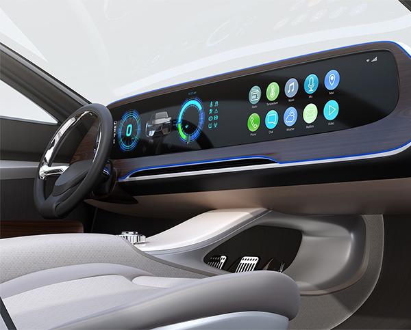 In-vehicle system touch panels