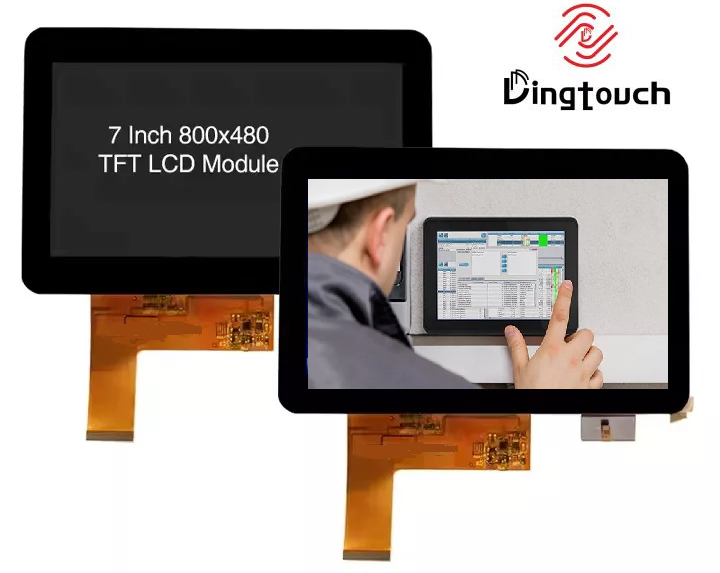 7 Inch 40-Pin TFT Display with <a href=https://www.szdingtouch.com/new/touchscreen.html target='_blank'>touchscreen</a>