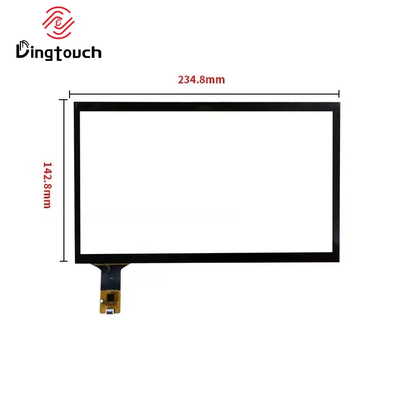 10.1 inch G+G <a href=https://www.szdingtouch.com/new/capacitive-touch-screen.html target='_blank'>capacitive touch screen </a>with GT911 I2C USB interface
