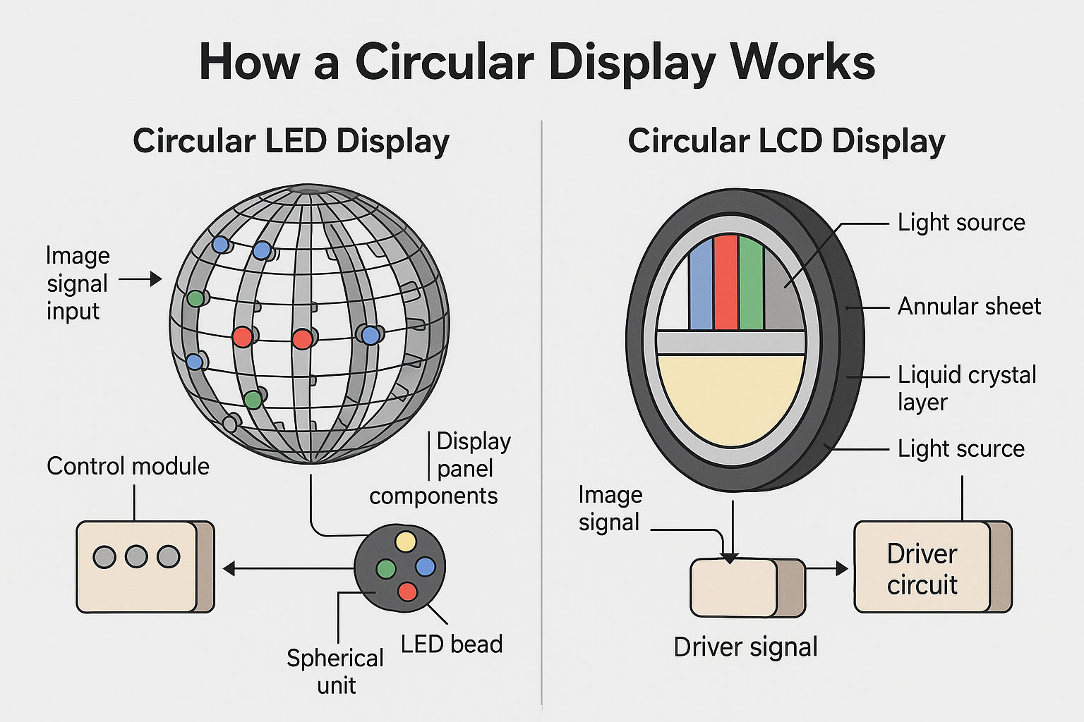 How Circular Displays Work