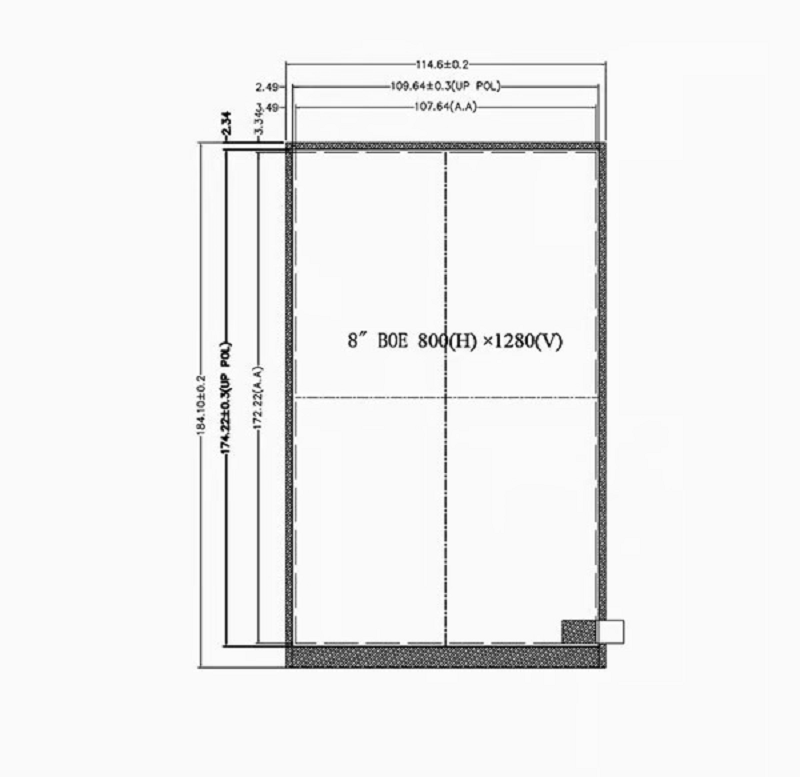 8-Inch Capacitive Touch Panel + LCD & LCM Integration Kit