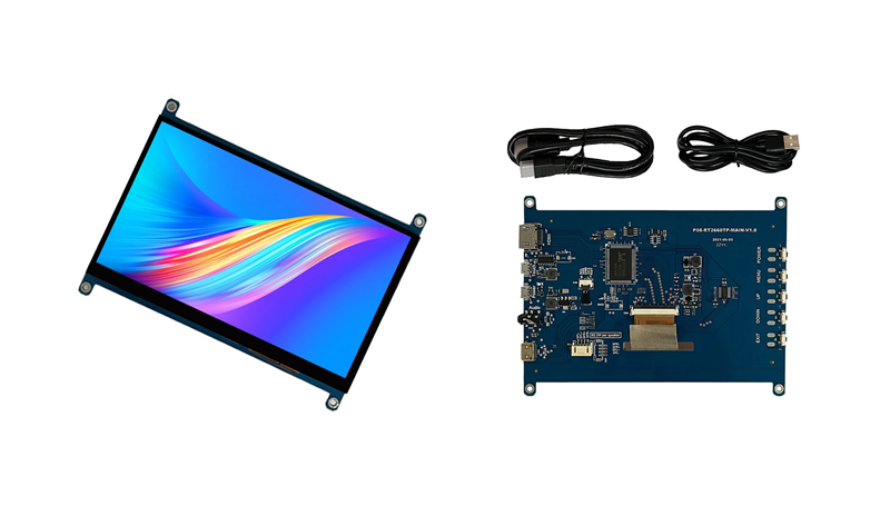 DINGTouch 7-Inch 800×480 <a href=https://www.szdingtouch.com/new/industrial-touch-screen.html target='_blank'>industrial touch screen </a>with Controller Board – Reliable Display Solution for Industrial HMI Applications