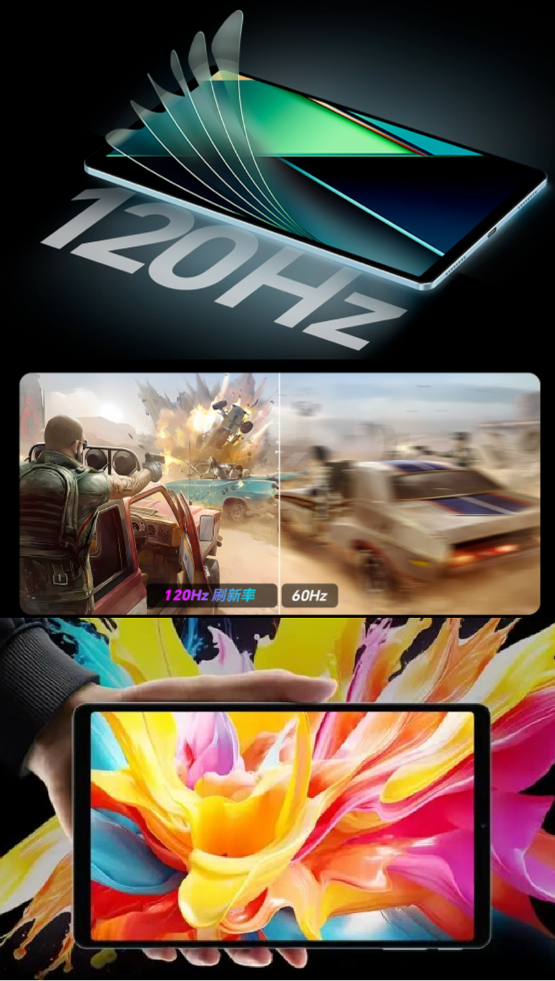 120Hz High Refresh Rate Display