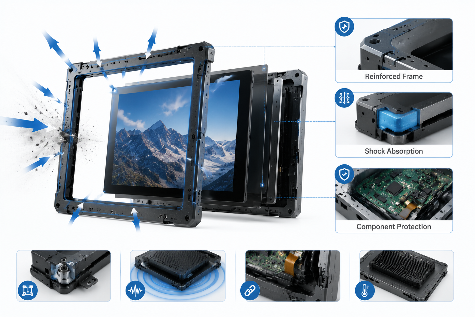 Why Are Some Displays More Impact-Resistant? 5 Key Factors Behind Rugged Display Design
