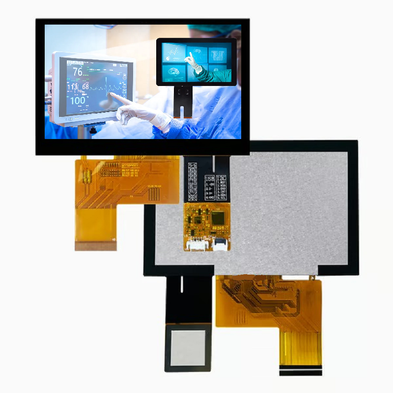 4.3-Inch High-Brightness Industrial TFT LCD Display with Optical-Bonded PCAP <a href=https://www.szdingtouch.com/new/touchscreen.html target='_blank'>touchscreen</a>
